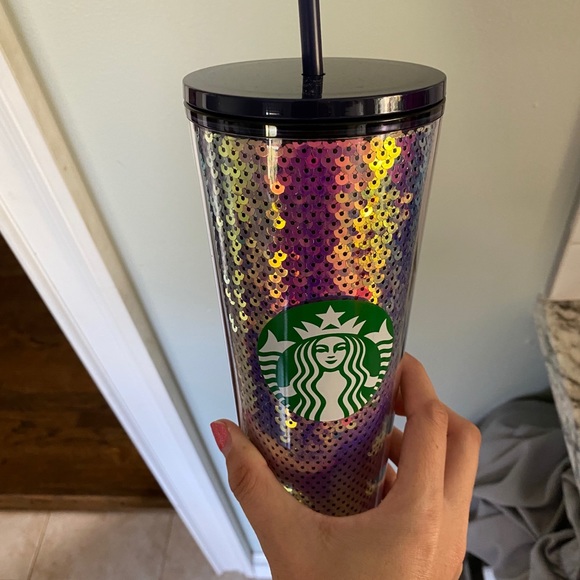 Starbucks holiday 2020 Iridescent Sequin Tumbler - Picture 2 of 3